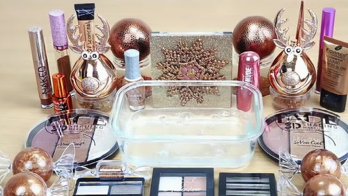 用几十种化妆品混合透明水晶泥,制作史莱姆手感超棒